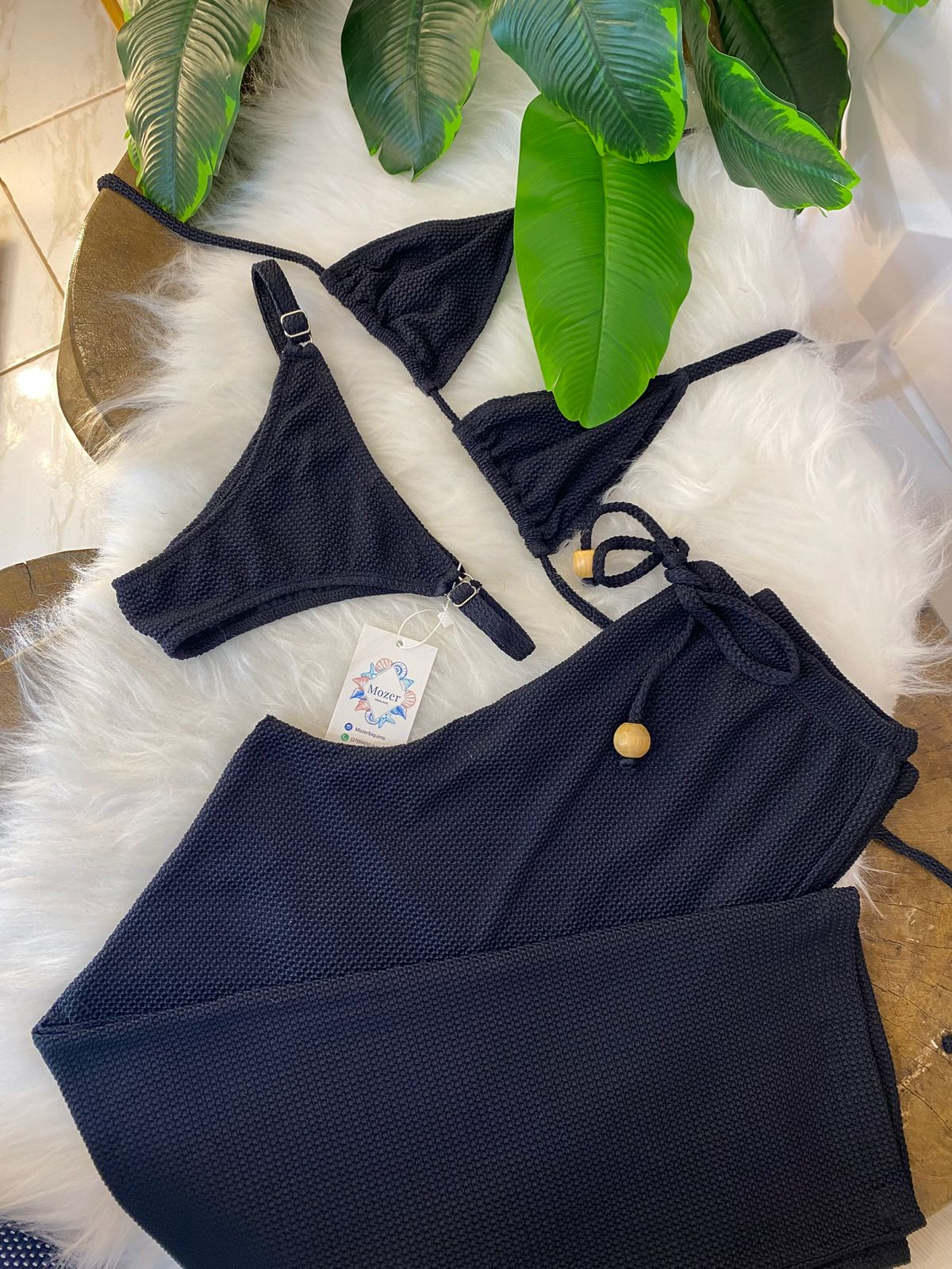 Conjunto cortininha Preto