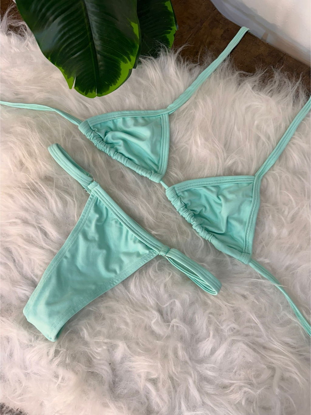 Conjunto Cortininha Ciano