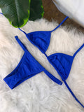 Conjunto cortininha Azul