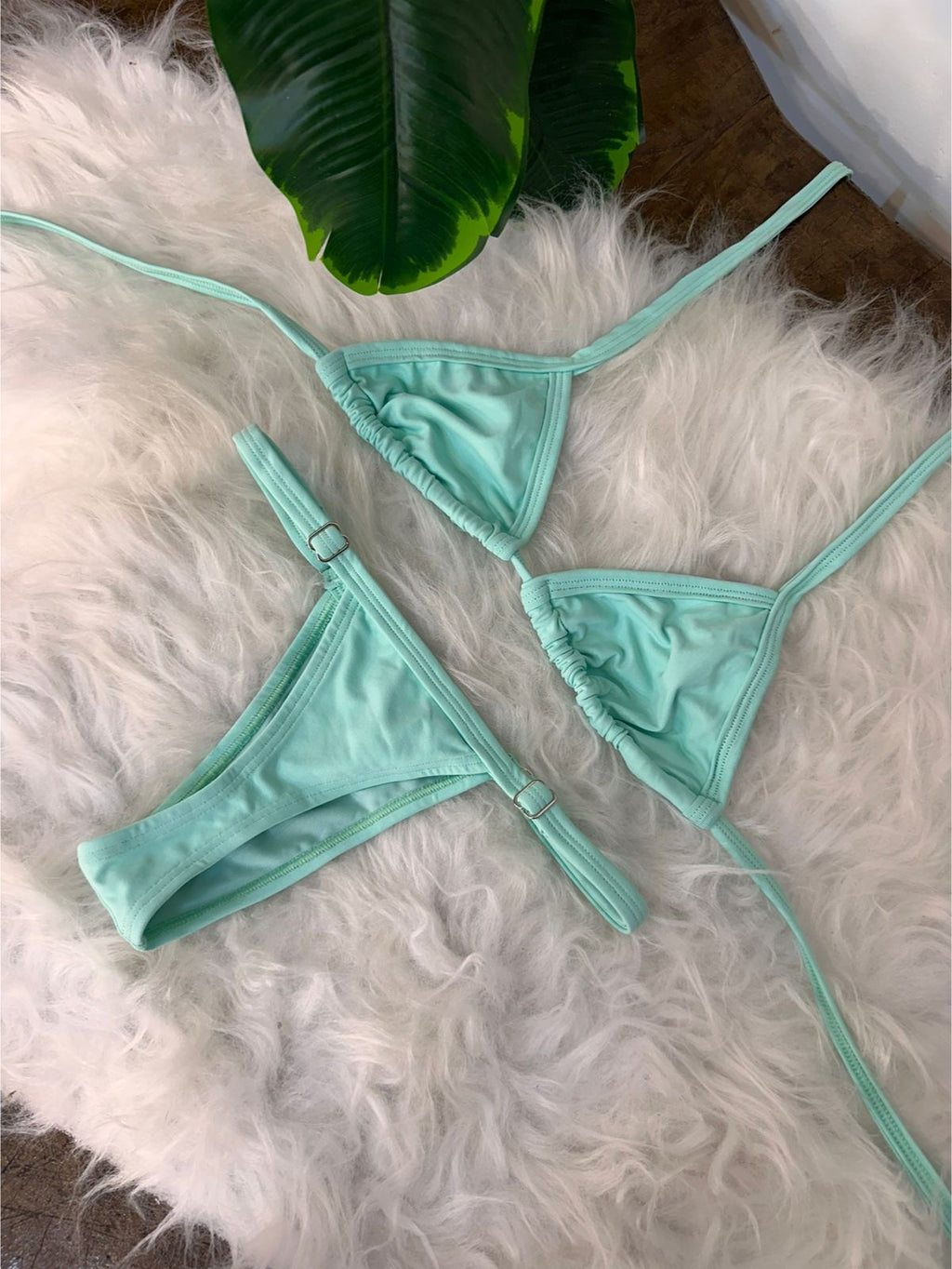 Conjunto Cortininha Ciano