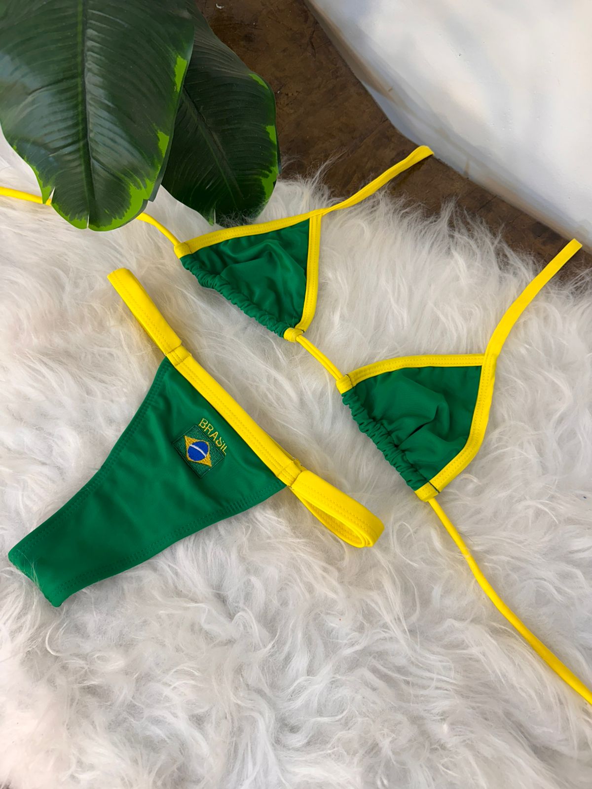 Conjunto marquinha do Brasil Verde e Amarelo