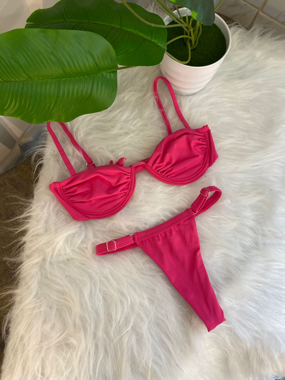 Conjunto Aro Rosa pink